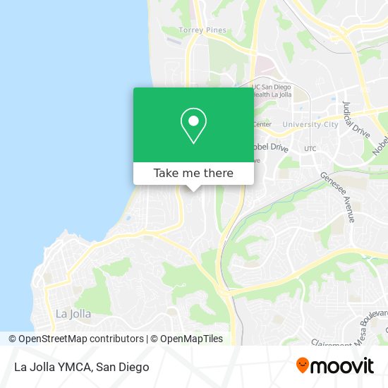 La Jolla YMCA map