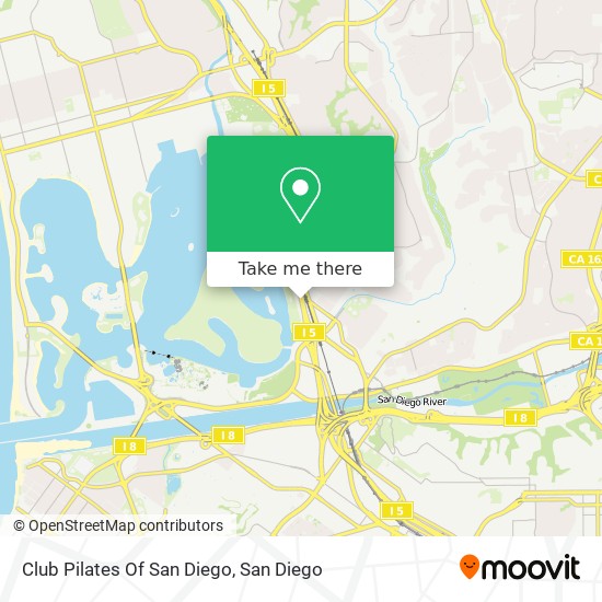 Club Pilates Of San Diego map