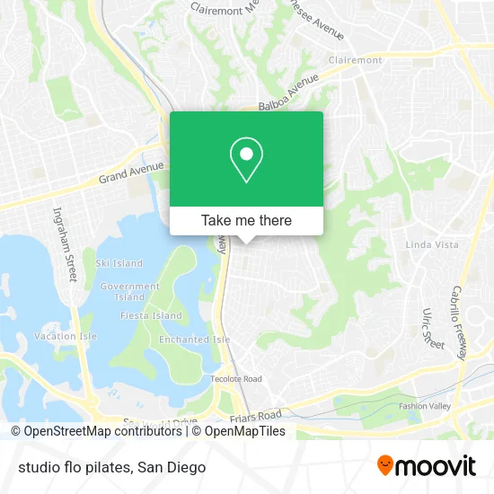 studio flo pilates map