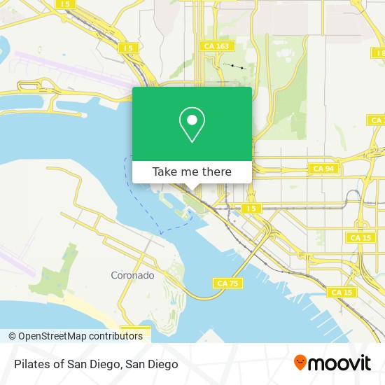 Mapa de Pilates of San Diego