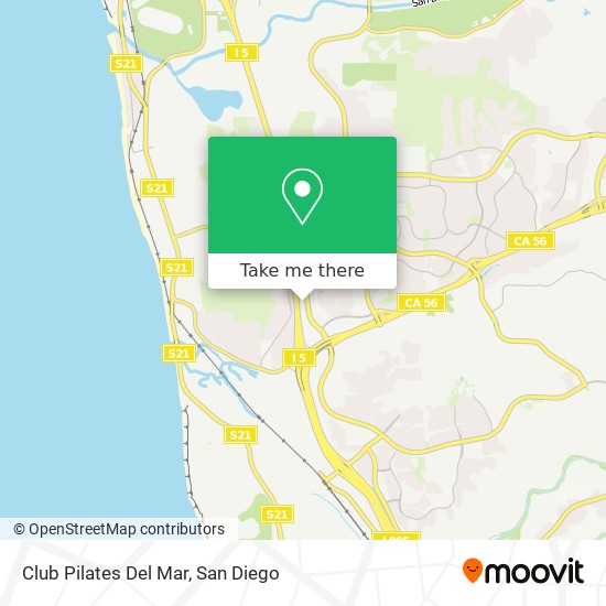 Club Pilates Del Mar map