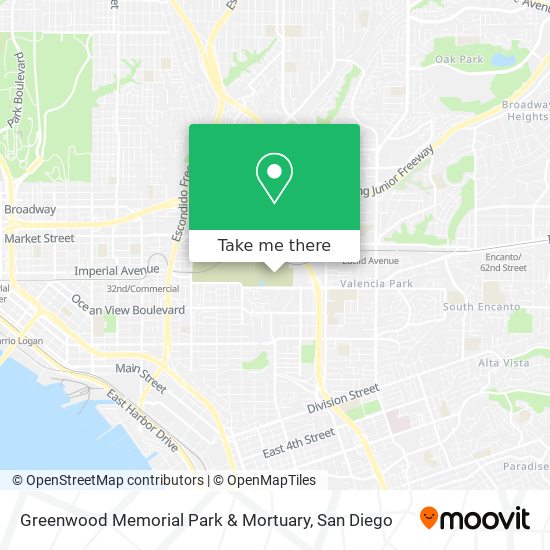 Greenwood Memorial Park & Mortuary map