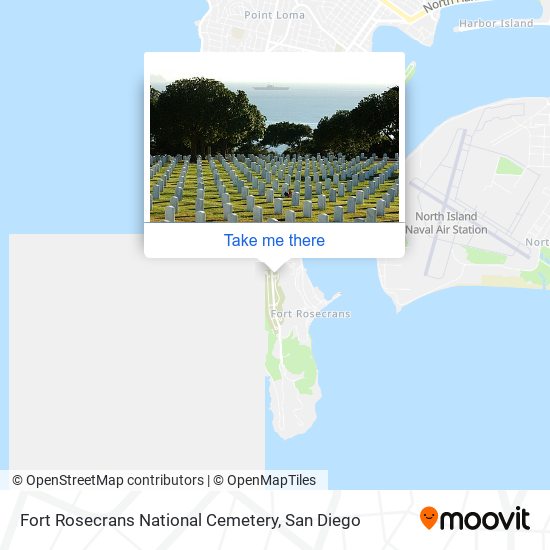 Mapa de Fort Rosecrans National Cemetery