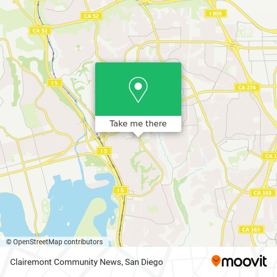Mapa de Clairemont Community News
