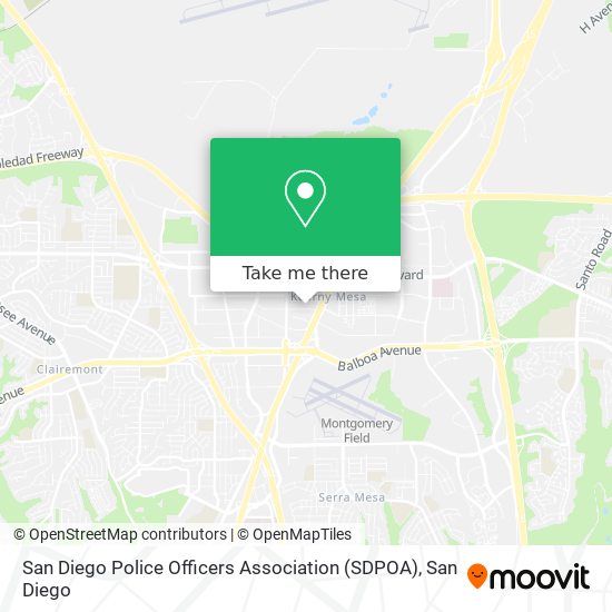 San Diego Police Officers Association (SDPOA) map