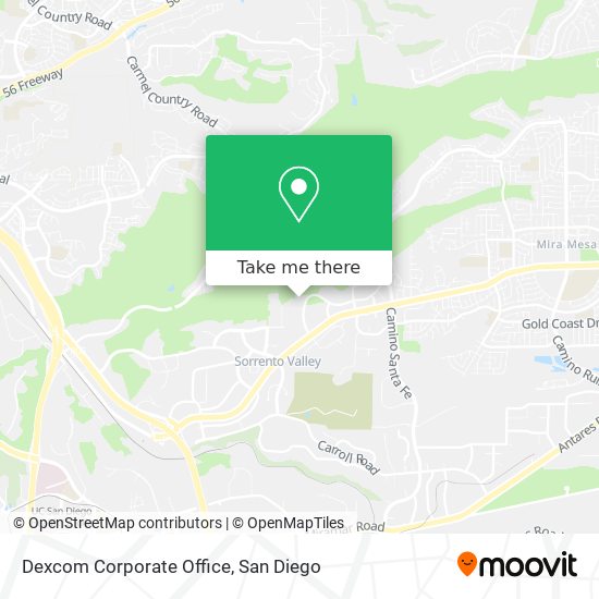 Mapa de Dexcom Corporate Office