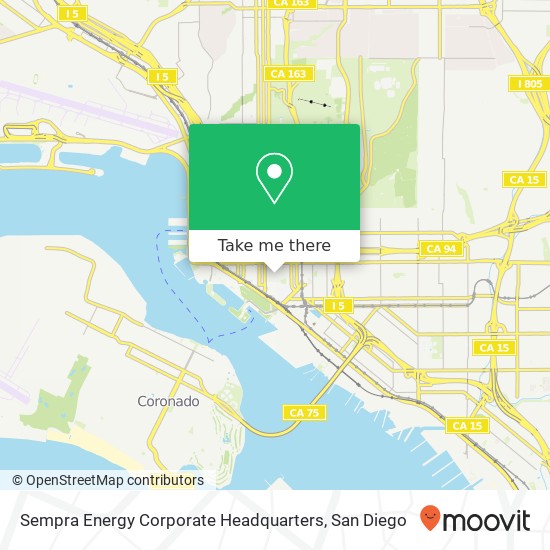 Sempra Energy Corporate Headquarters map