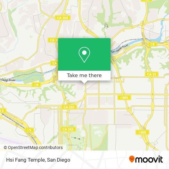 Mapa de Hsi Fang Temple