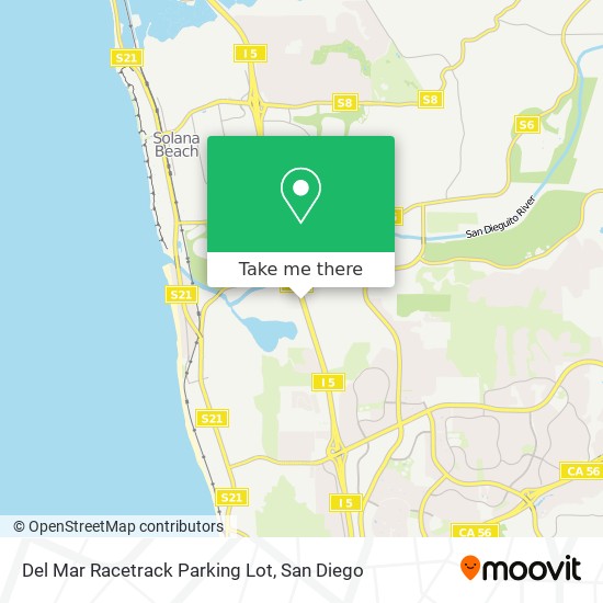 Mapa de Del Mar Racetrack Parking Lot