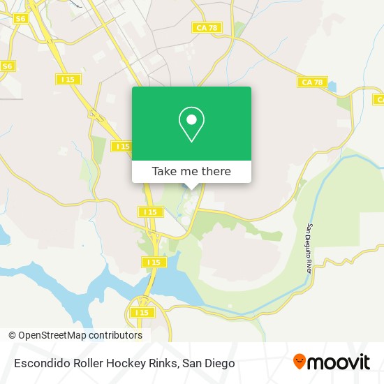 Mapa de Escondido Roller Hockey Rinks