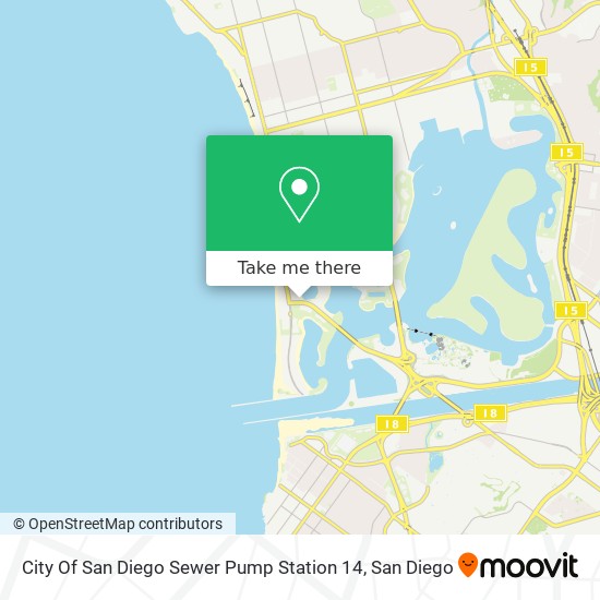 Mapa de City Of San Diego Sewer Pump Station 14