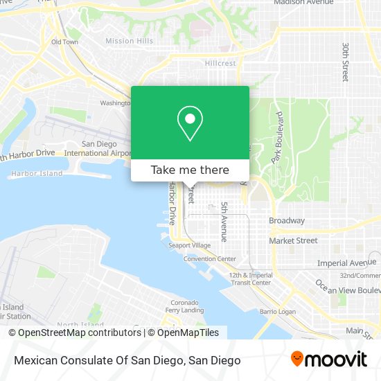Mexican Consulate Of San Diego map
