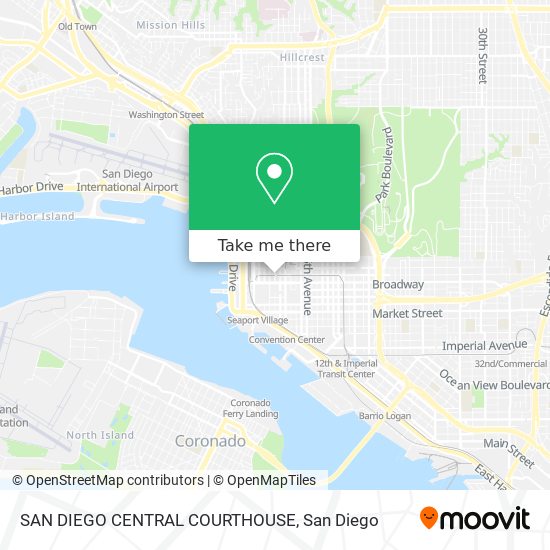 SAN DIEGO CENTRAL COURTHOUSE map