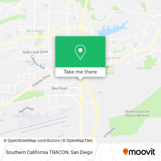 Southern California TRACON map