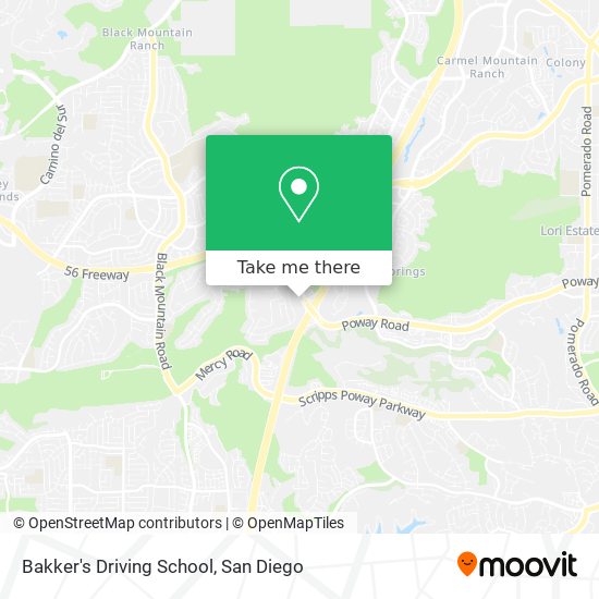 Mapa de Bakker's Driving School