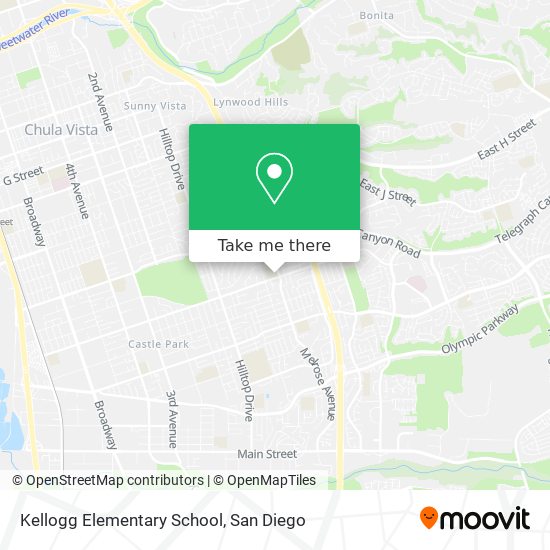 Mapa de Kellogg Elementary School