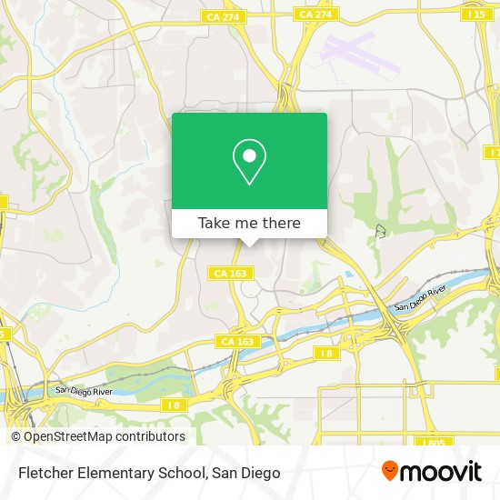 Mapa de Fletcher Elementary School