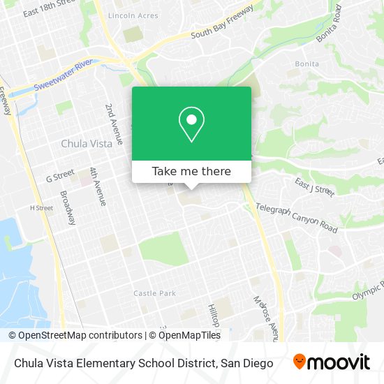 Mapa de Chula Vista Elementary School District