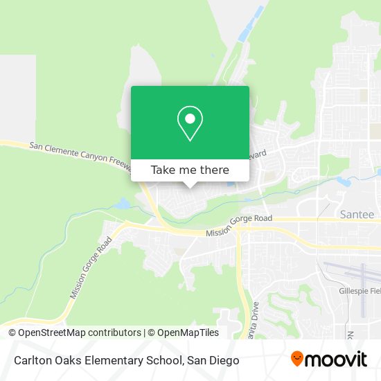 Carlton Oaks Elementary School map