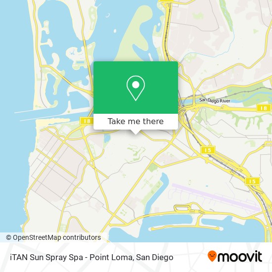 iTAN Sun Spray Spa - Point Loma map