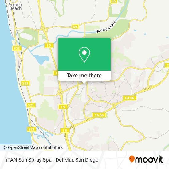 Mapa de iTAN Sun Spray Spa - Del Mar
