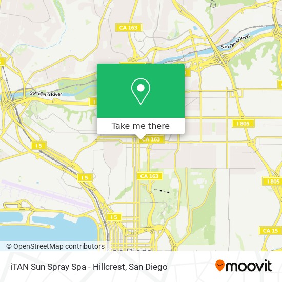 Mapa de iTAN Sun Spray Spa - Hillcrest