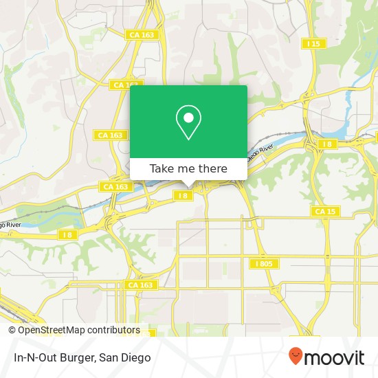 In-N-Out Burger map