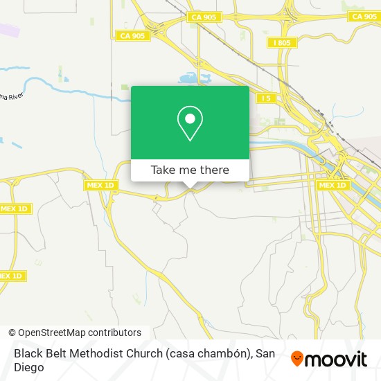 Black Belt  Methodist Church (casa chambón) map