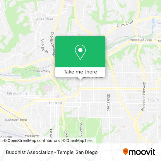 Buddhist Association - Temple map