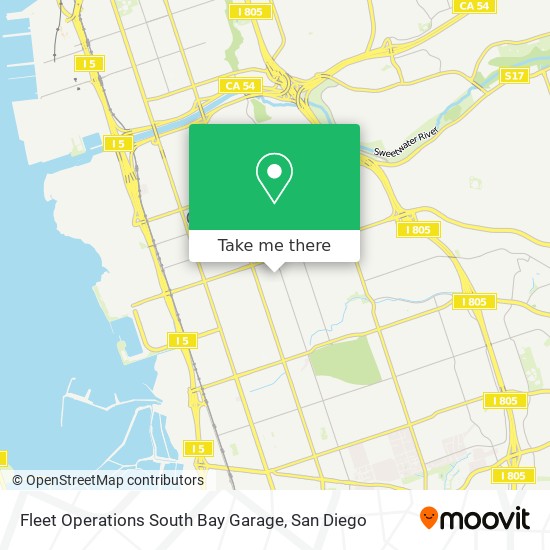 Fleet Operations South Bay Garage map