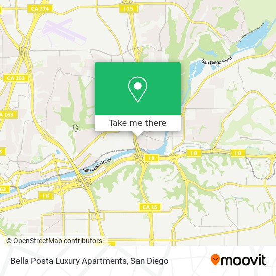 Bella Posta Luxury Apartments map