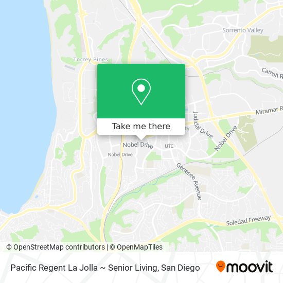 Pacific Regent La Jolla ~ Senior Living map