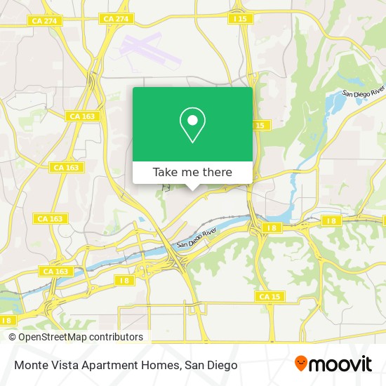 Mapa de Monte Vista Apartment Homes