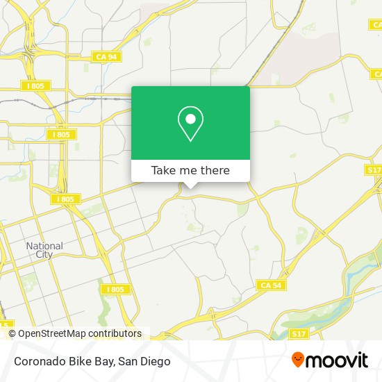 Coronado Bike Bay map