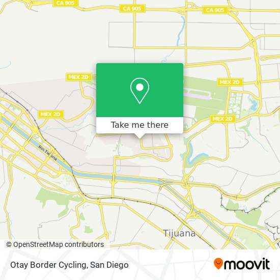 Mapa de Otay Border Cycling