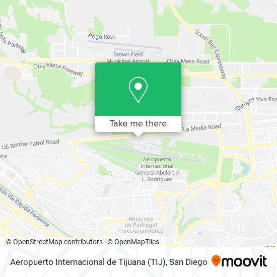 Aeropuerto Internacional de Tijuana (TIJ) map