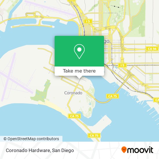 Coronado Hardware map