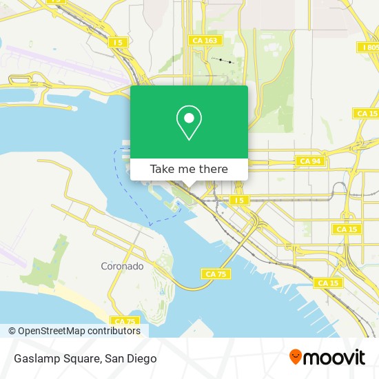 Gaslamp Square map