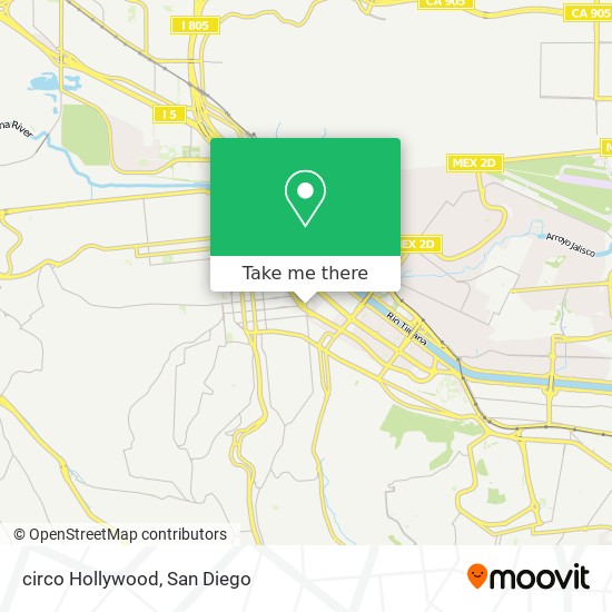 circo Hollywood map