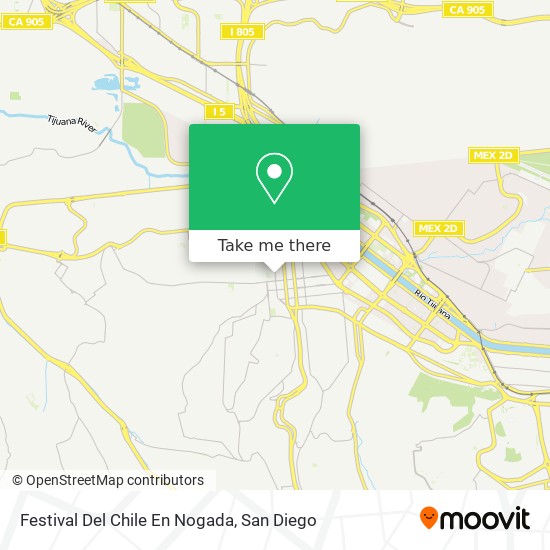 Mapa de Festival Del Chile En Nogada