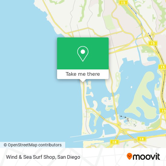 Wind & Sea Surf Shop map