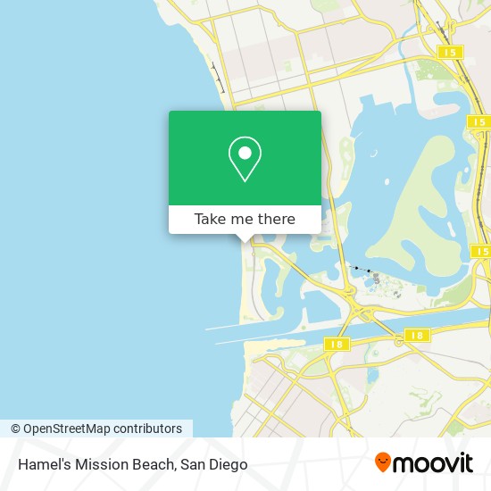 Mapa de Hamel's Mission Beach