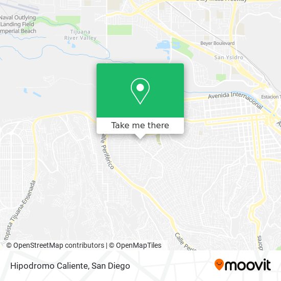 Hipodromo Caliente map