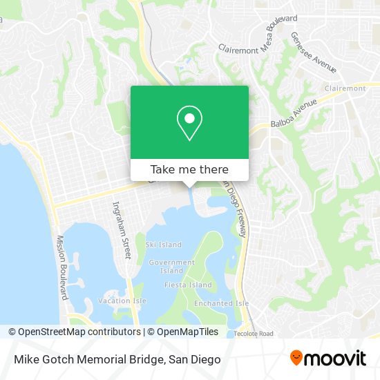 Mike Gotch Memorial Bridge map