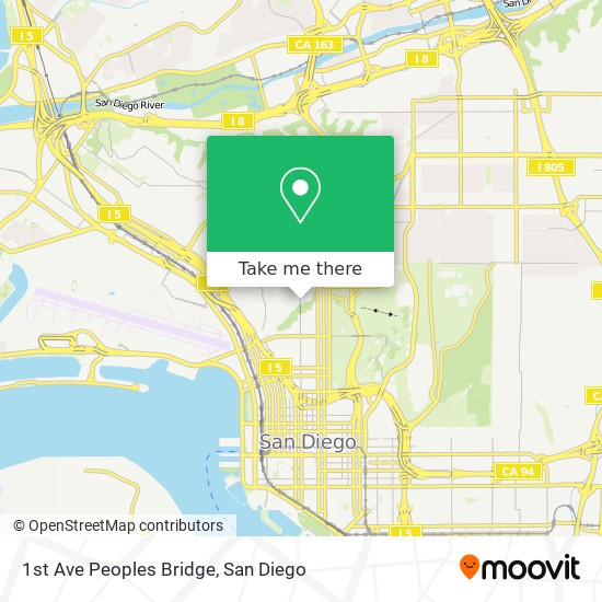 Mapa de 1st Ave Peoples Bridge
