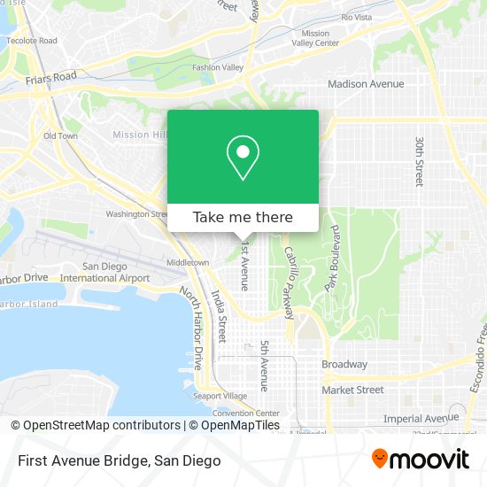 First Avenue Bridge map