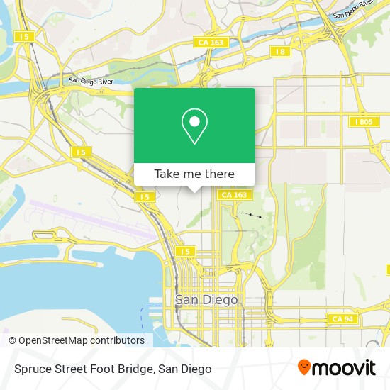 Mapa de Spruce Street Foot Bridge