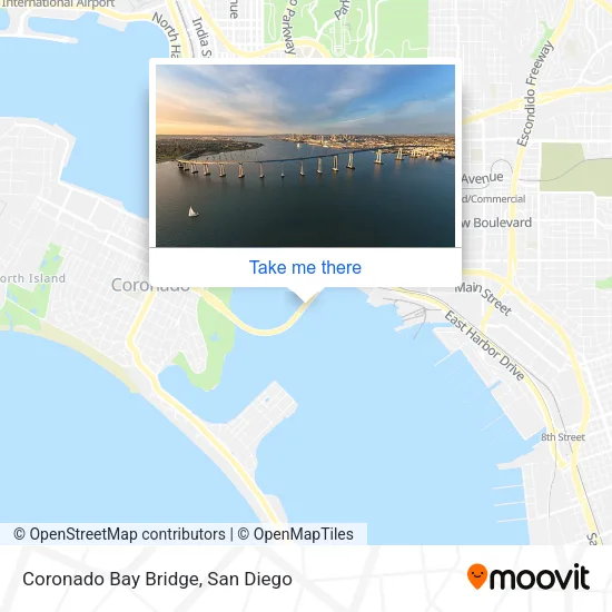 Coronado Bay Bridge map