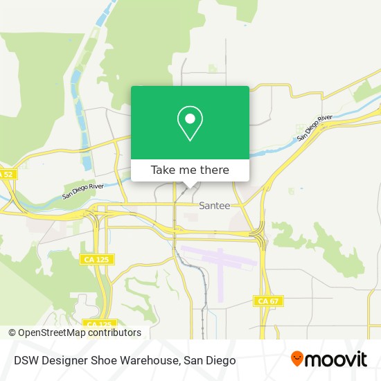 DSW Designer Shoe Warehouse map