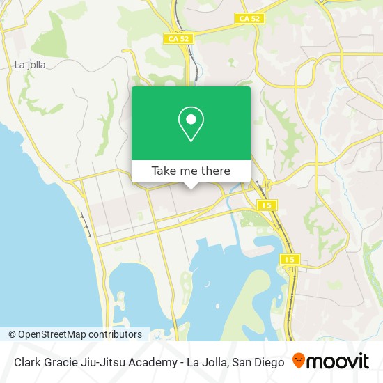 Clark Gracie Jiu-Jitsu Academy - La Jolla map
